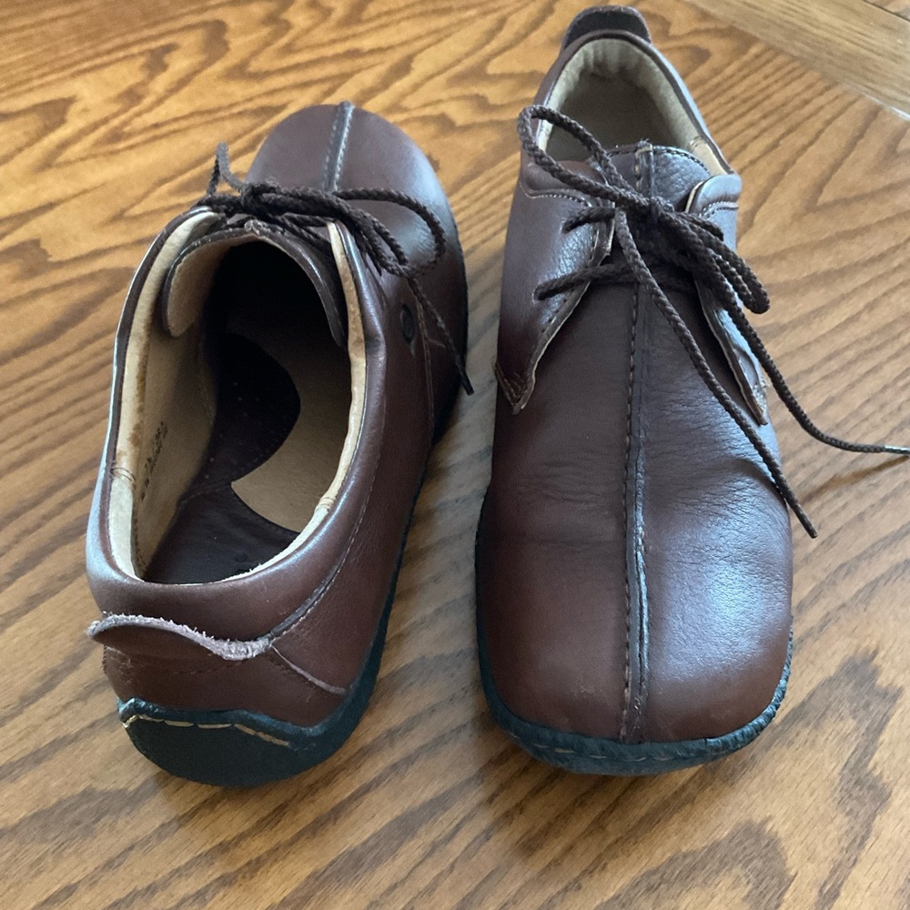 Born Sahara Leather, Split Toe, Lace Up Oxford Shoes, Sz 7.5 - Picture 4 of 10